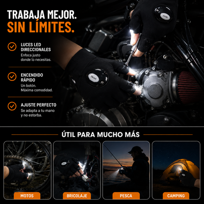 Guantes con luces led