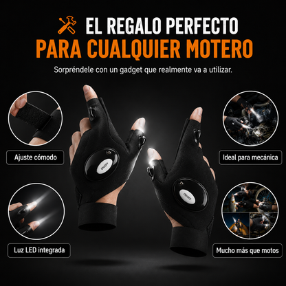 Guantes con luces led