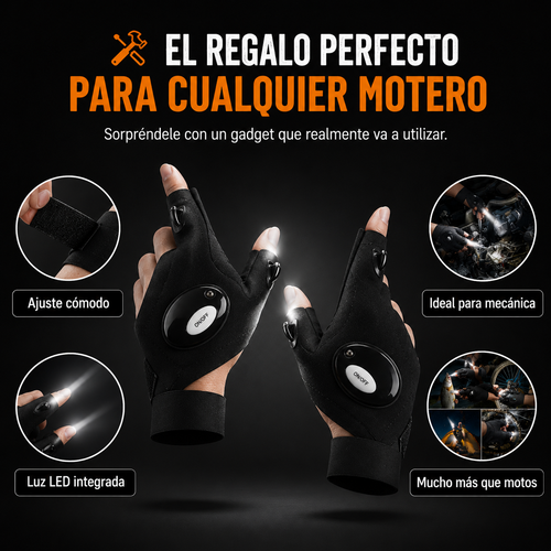 Guantes con luces led