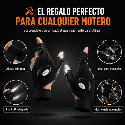 Guantes con luces led